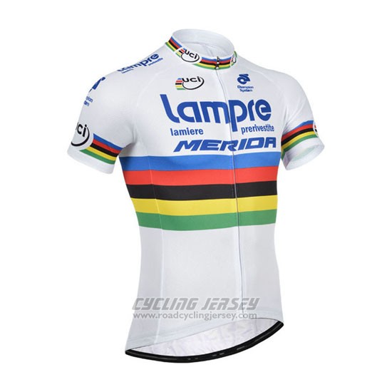 2013 Cycling Jersey UCI World Champion Lider Lampre Merida Short Sleeve and Bib Short